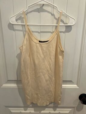Peruvian Connection Cream Cotton-Camisole Tank